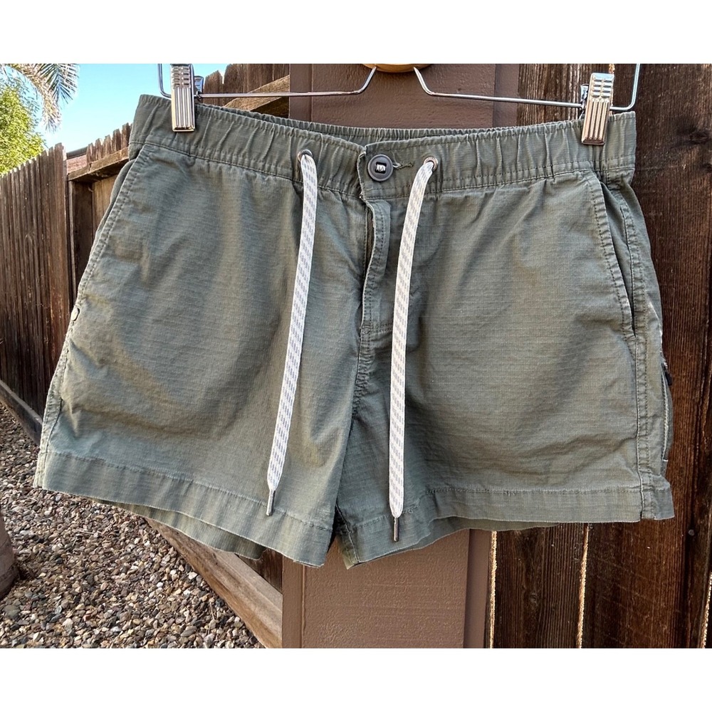 Vuori The Rise The Shine Shorts Women S Olive Green Ripstop Drawstring VW364